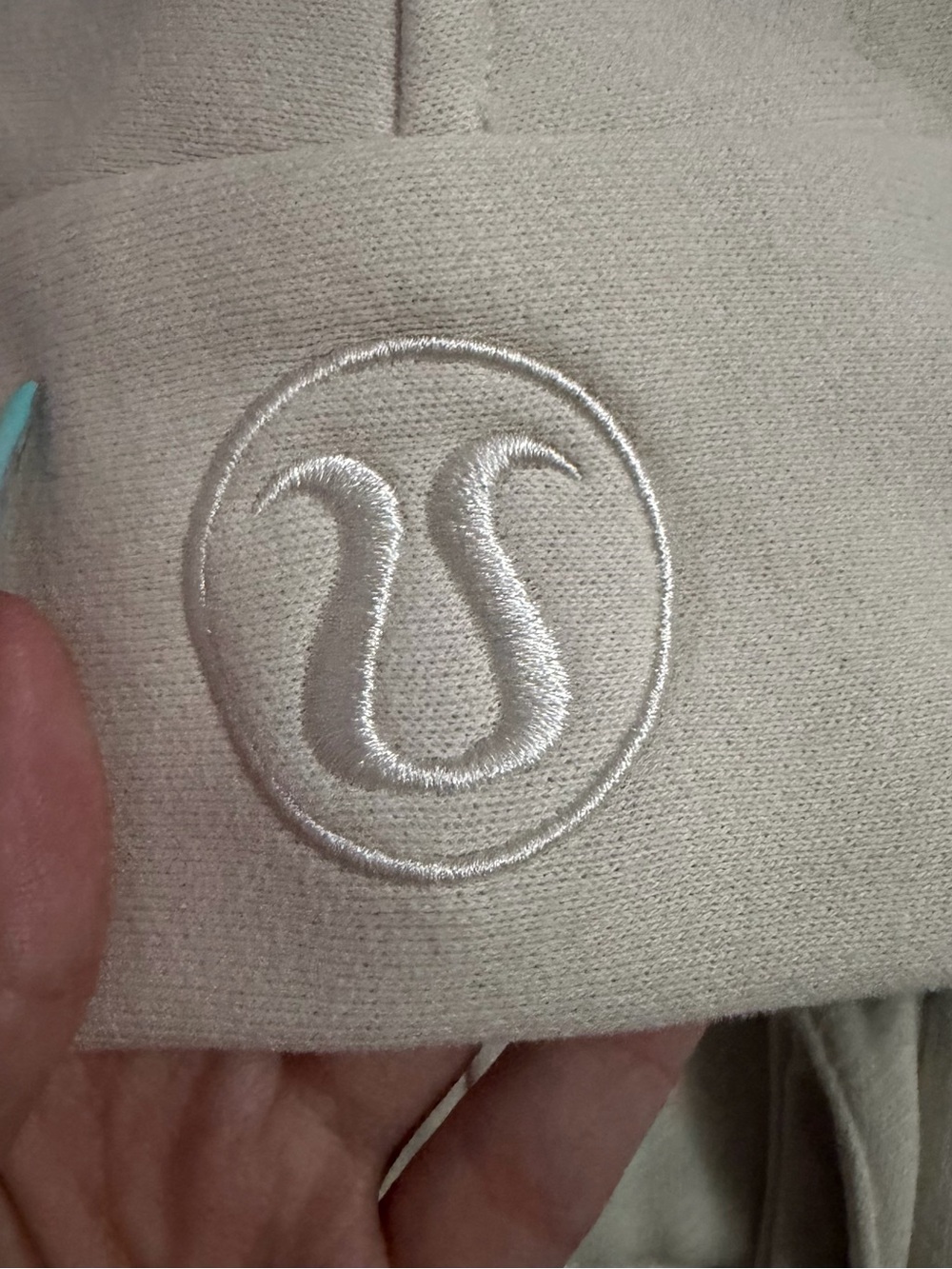 NWOT lululemon cream half zip scuba hoodie - Picture 3 of 6